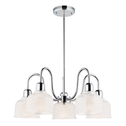 Maxim Lighting Hollow 5-Light Chandelier, Polished Chrome