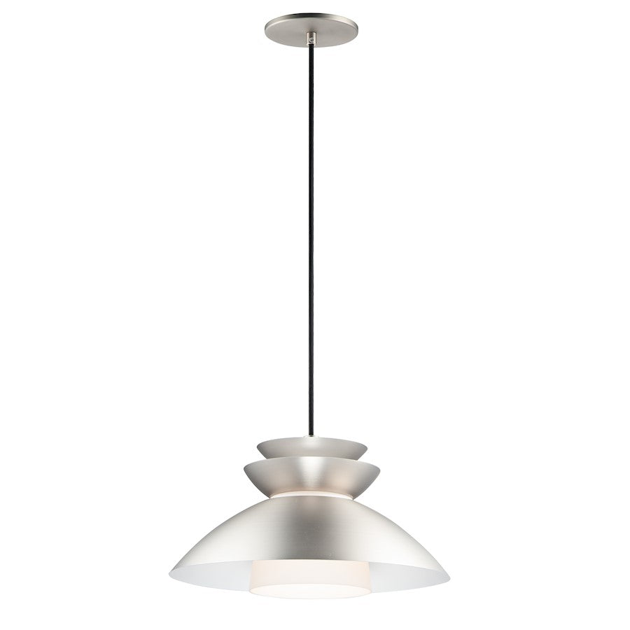 Maxim Lighting Nordic 1-Light Pendant, Brushed Platinum