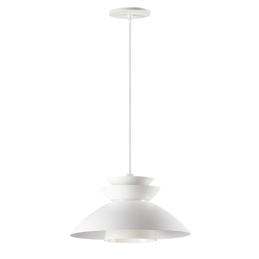 Maxim Lighting Nordic 1-Light Pendant, White