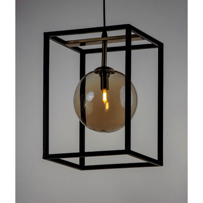 Maxim Lighting Fluid 1-Light 9" LED Pendant, BK/SBS/Champagne