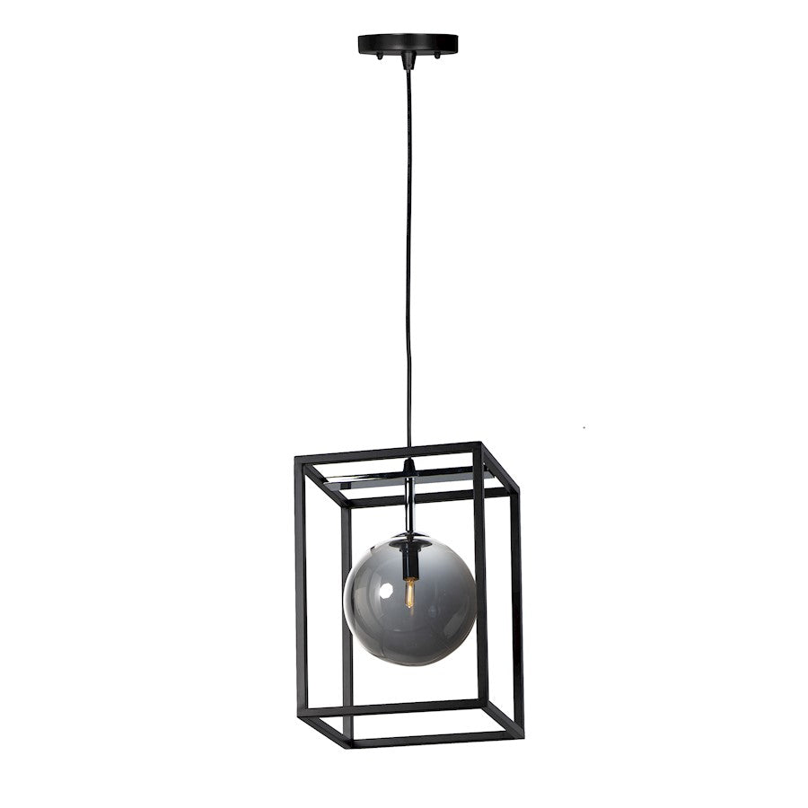 1 Light LED 9" Pendant, BK