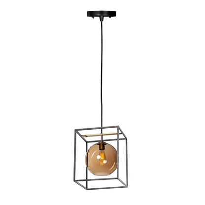 1 Light 15" LED Pendant, BK