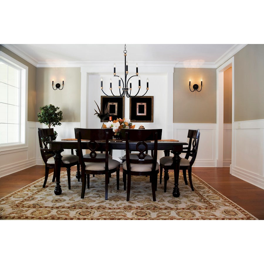 2 Light Wall Sconce