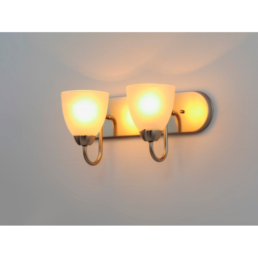 Bathroom Vanity Light, Satin Nickel
