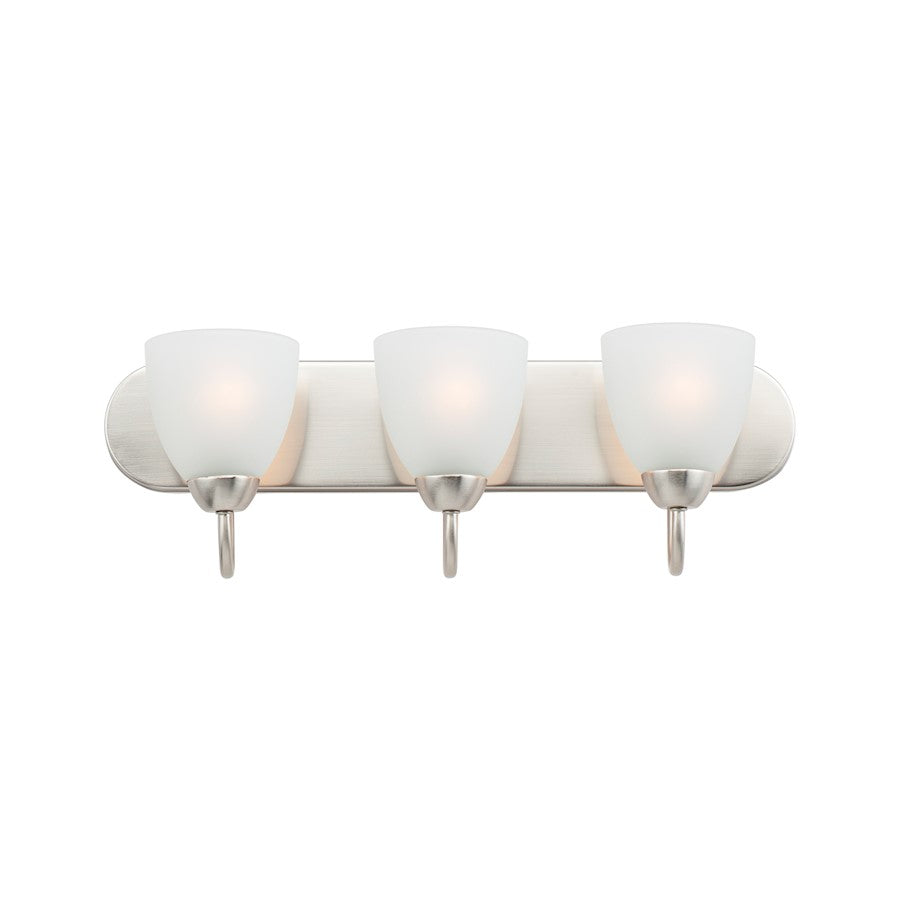 Bathroom Vanity Light, Satin Nickel