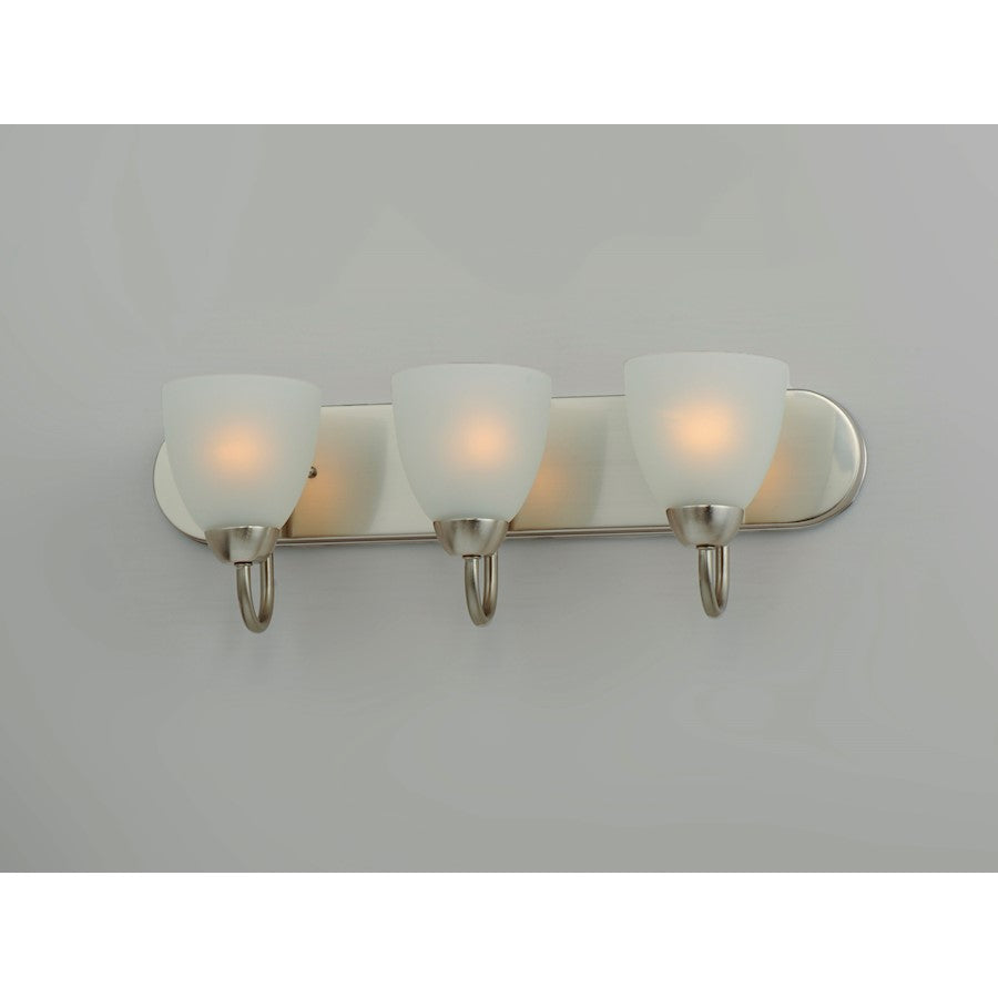 Bathroom Vanity Light, Satin Nickel