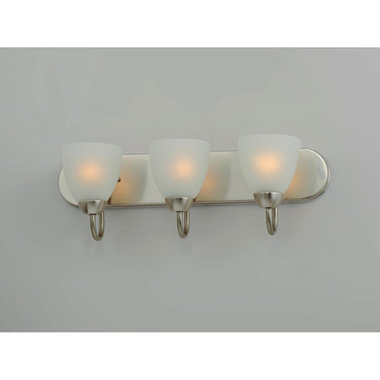 Bathroom Vanity Light, Satin Nickel