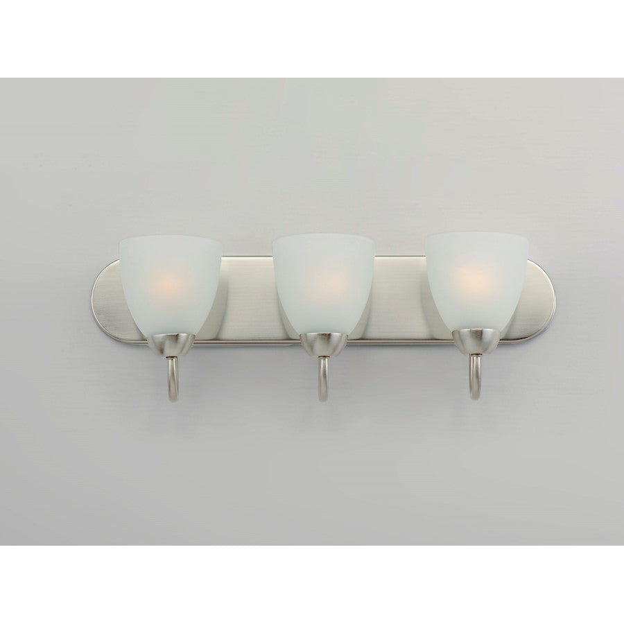 Bathroom Vanity Light, Satin Nickel