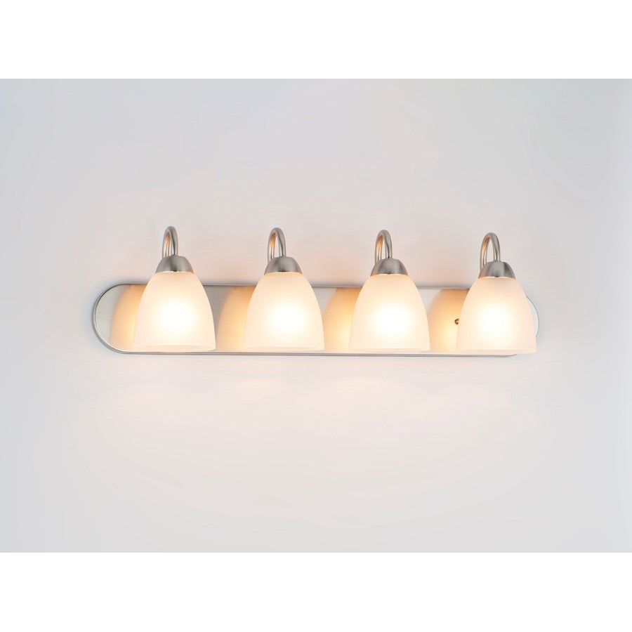 Bathroom Vanity Light, Satin Nickel
