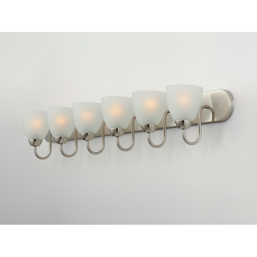 Bathroom Vanity Light, Satin Nickel
