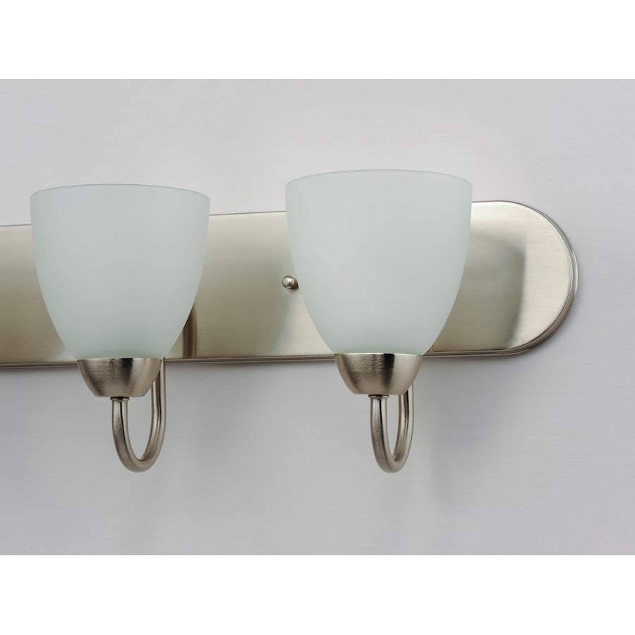 Bathroom Vanity Light, Satin Nickel