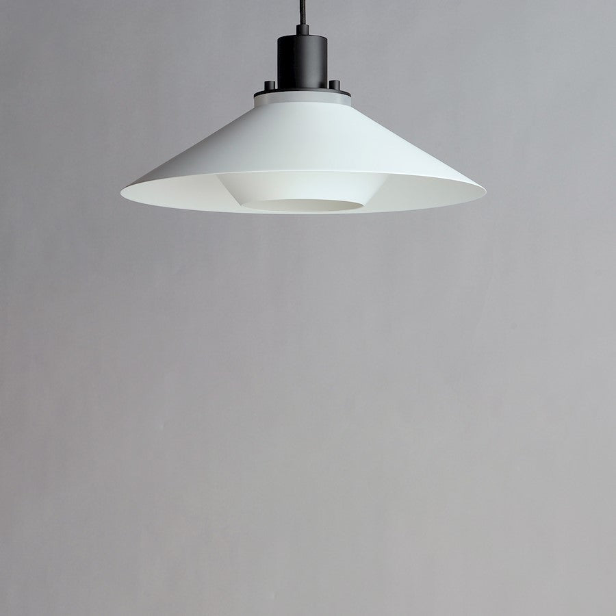1 Light Pendant, Black/White