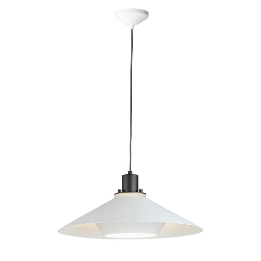 1 Light Pendant, Black/White