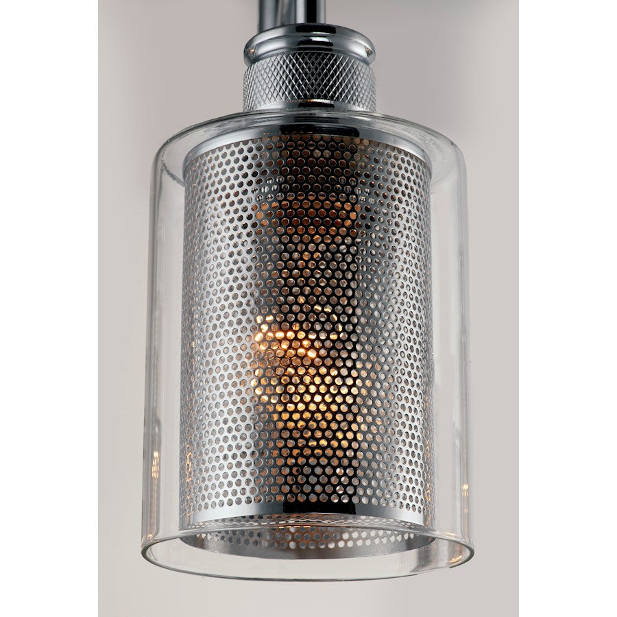 4-Light Bathroom Vanity Light, Polished Chrome