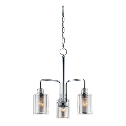 Maxim Lighting Filigree 3 Light Chandelier, Polished Chrome/Clear