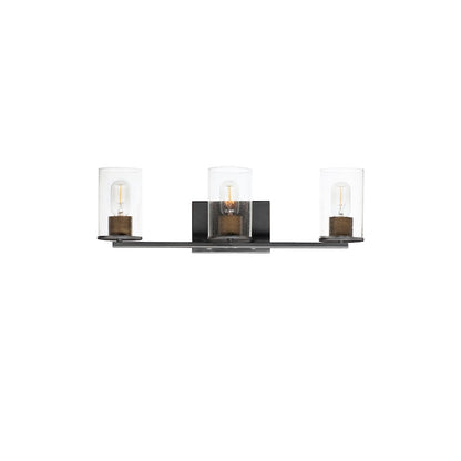 3 Light Bathroom Vanity Light, Brass