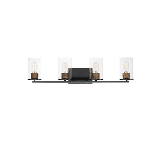 4 Light Bathroom Vanity Light, Brass