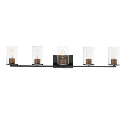 5 Light Bathroom Vanity Light, Brass