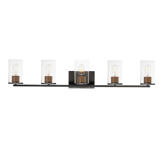 5 Light Bathroom Vanity Light, Brass