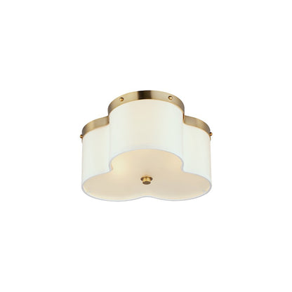 Maxim Lighting Clover Flush Mount, Satin Brass