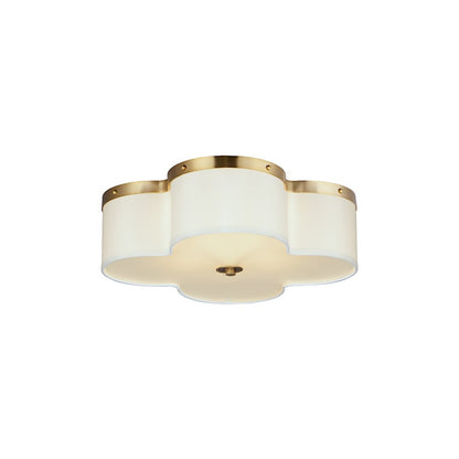 Maxim Lighting Clover Flush Mount, Satin Brass