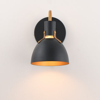 Maxim Lighting Dusk 1 Light 8.75" Bath Vanity, Black/Antique Brass