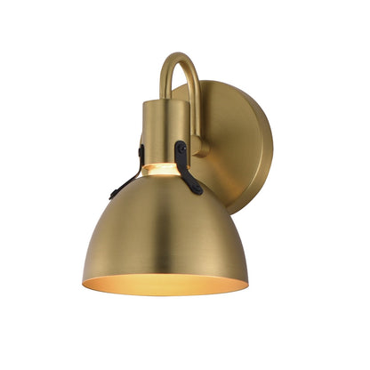Maxim Lighting Dusk 1 Light 8.75" Bath Vanity, Satin Brass