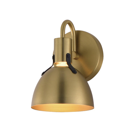 Maxim Lighting Dusk 1 Light 8.75" Bath Vanity, Satin Brass