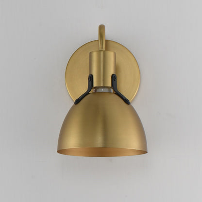 Maxim Lighting Dusk 1 Light 8.75" Bath Vanity, Satin Brass