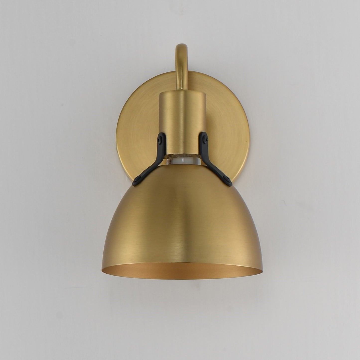 Maxim Lighting Dusk 1 Light 8.75" Bath Vanity, Satin Brass