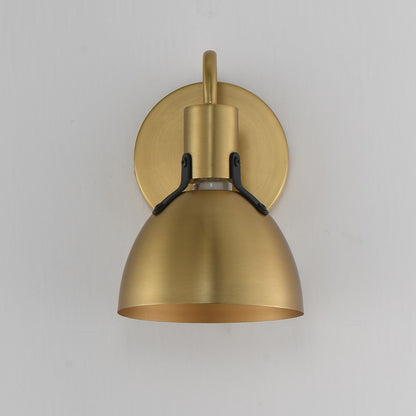 Maxim Lighting Dusk 1 Light 8.75" Bath Vanity, Satin Brass