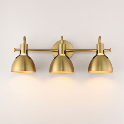 Maxim Lighting Dusk 3 Light 8.75" Bath Vanity, Satin Brass