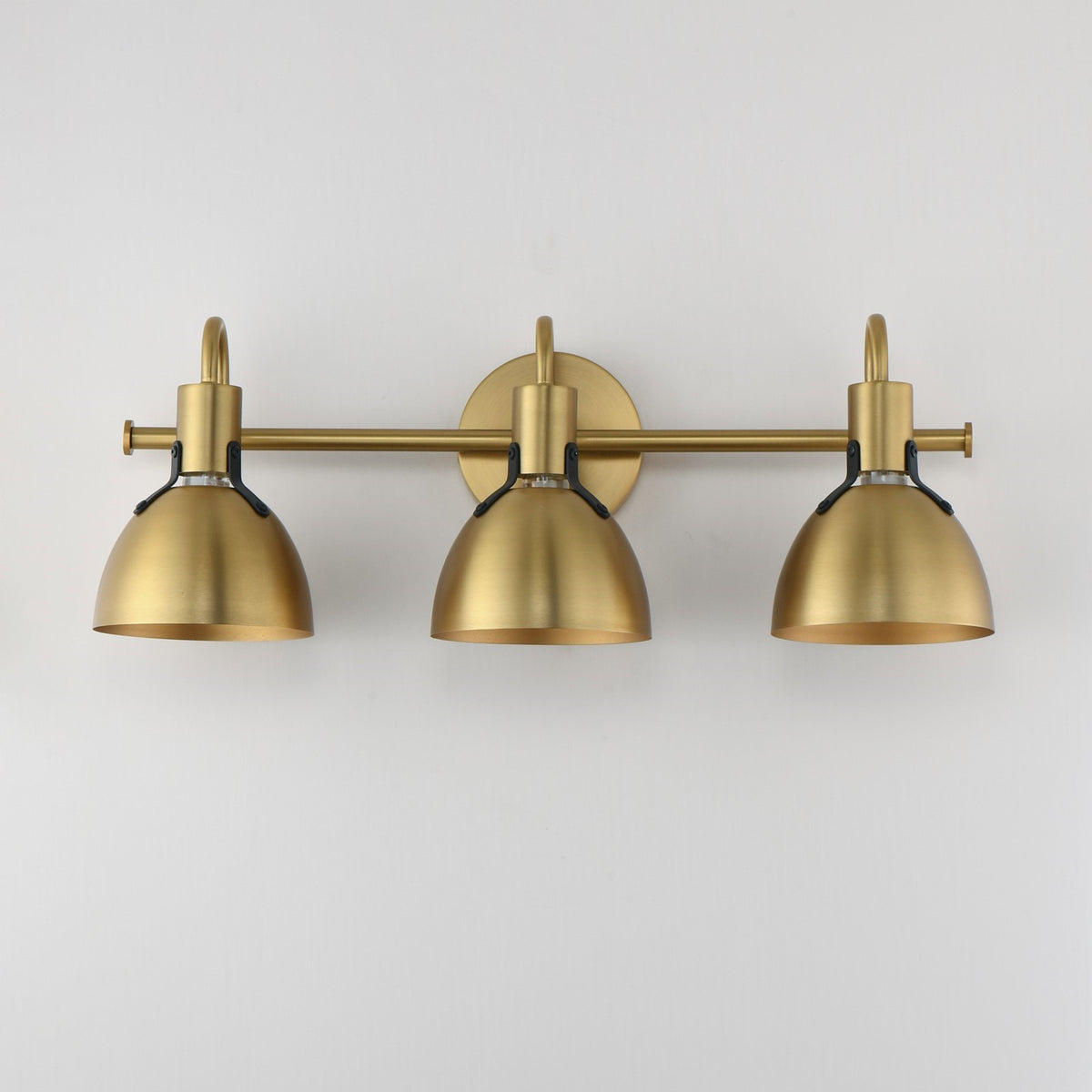 Maxim Lighting Dusk 3 Light 8.75" Bath Vanity, Satin Brass