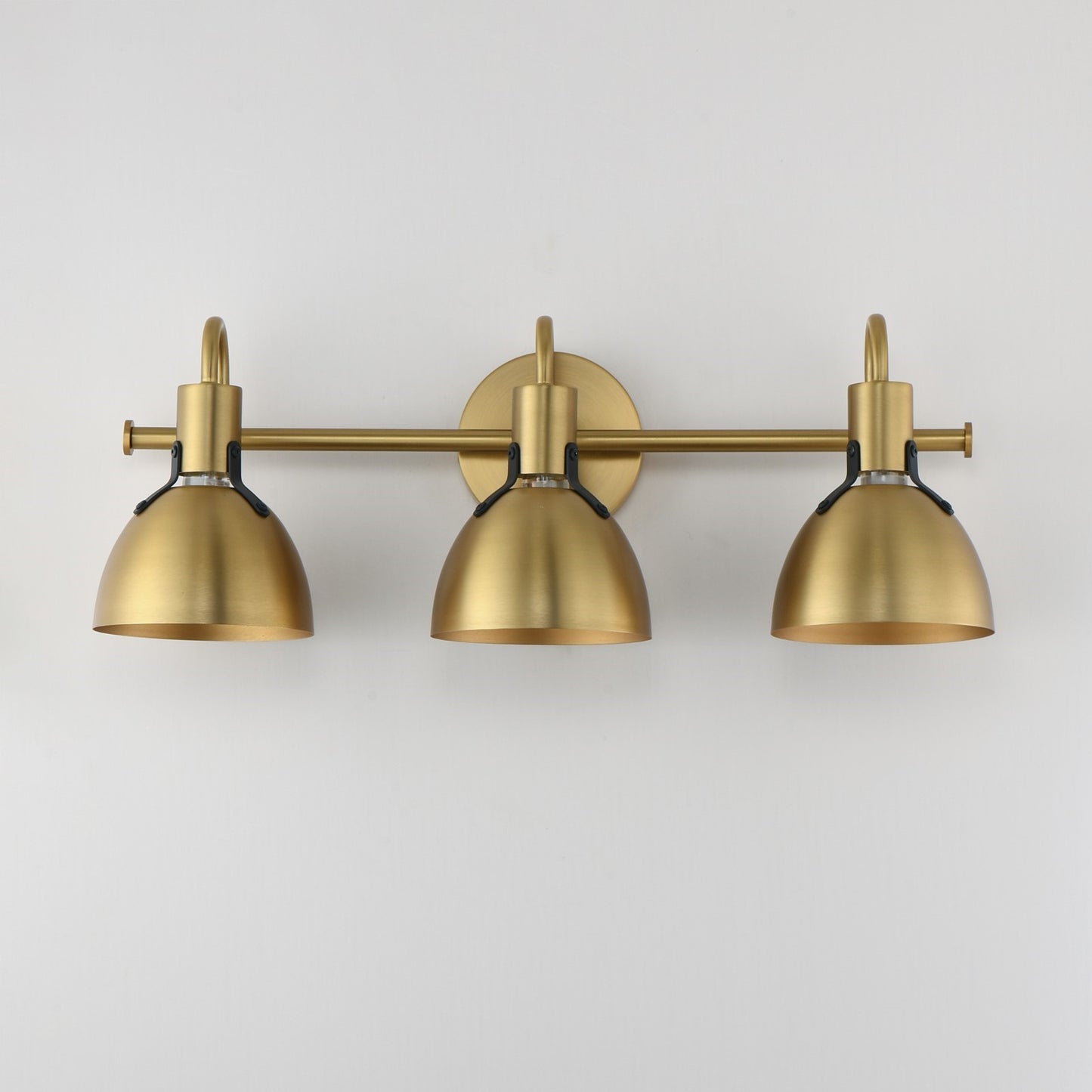 Maxim Lighting Dusk 3 Light 8.75" Bath Vanity, Satin Brass
