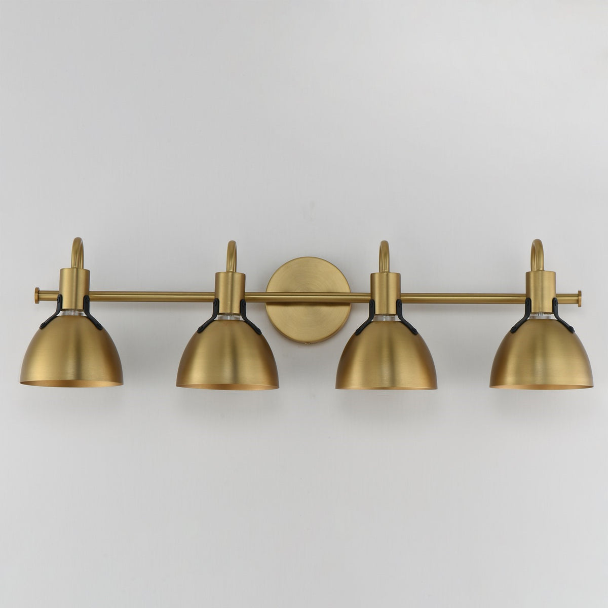 Maxim Lighting Dusk 4 Light 8.75" Bath Vanity, Satin Brass
