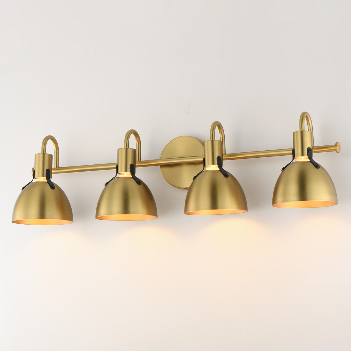 Maxim Lighting Dusk 4 Light 8.75" Bath Vanity, Satin Brass