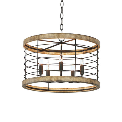 24" 5-Light Chandelier, Driftwood