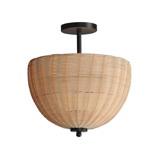 Maxim Lighting Maldives 2 Light Semi-Flush Mount/Pendant, Black