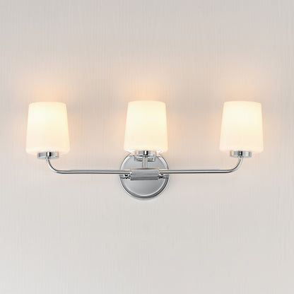 Maxim Lighting Durham 3 Light Bath Vanity, Polished Chrome/White