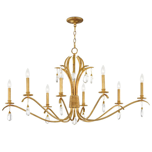 Eden Chandelier, Charcoal Gold Leaf