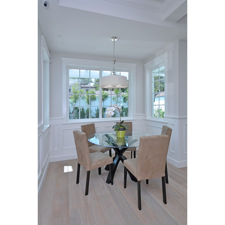 Maxim Rondo 4 Light Entry Foyer Pendant, Polished Nickel
