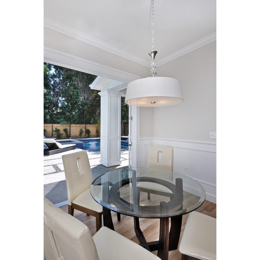 Maxim Rondo 4 Light Entry Foyer Pendant, Polished Nickel