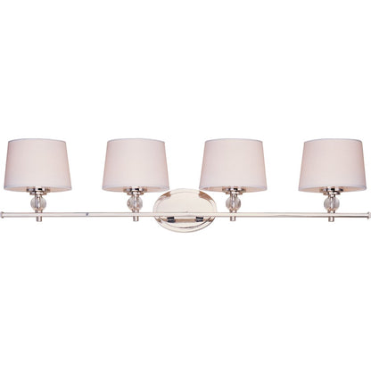 Maxim Lighting Rondo 4-Light Bath Vanity Polished Nickel