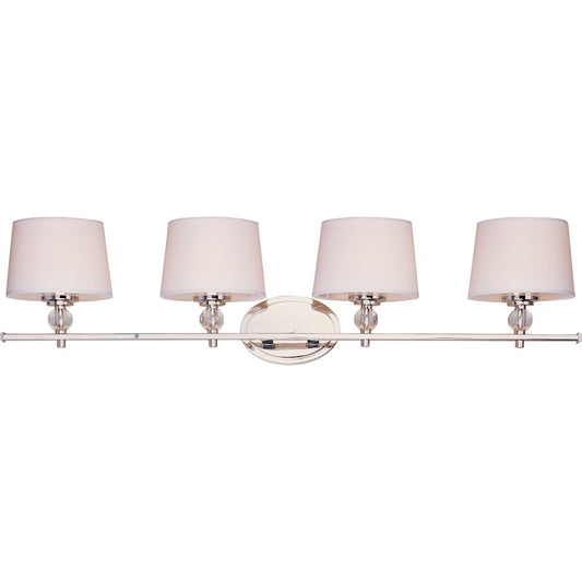 Maxim Lighting Rondo 4-Light Bath Vanity Polished Nickel