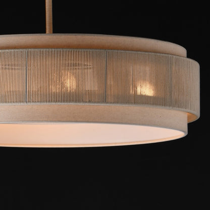 Maxim Lighting Seacliff 4 Light Single Pendant, Natural Aged Brass