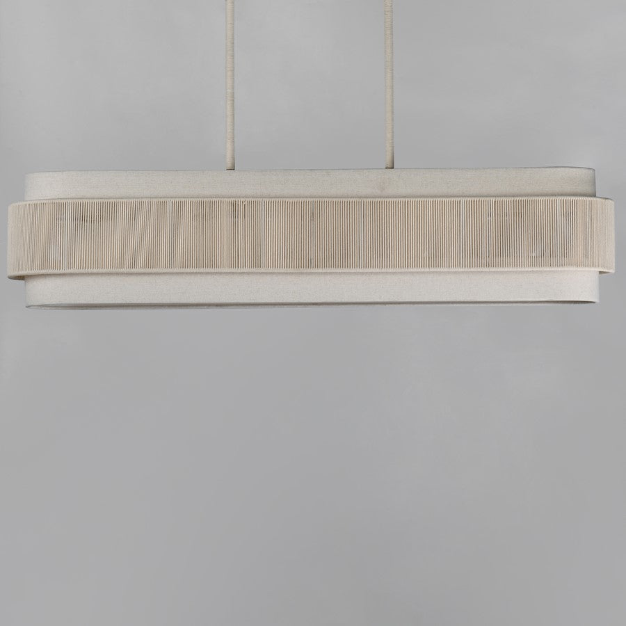 Maxim Lighting Seacliff 5 Light Linear Pendant, Natural Aged Brass