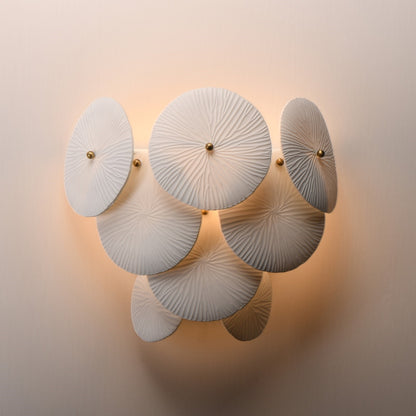 Maxim Lighting Isla 1Lt 13" Wall Sconce, Natural Aged Brass/White