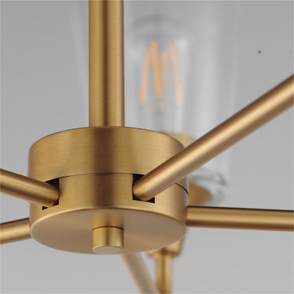 Maxim Lighting Hudson 5Lt 15.25" Single-Tier Chandelier, Brs/Clear