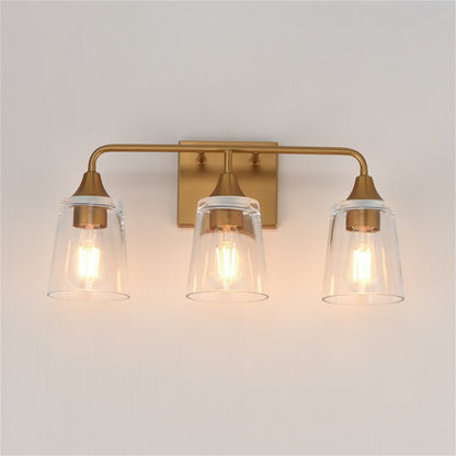 Maxim Lighting Hudson 3Lt 9.75" Bath Vanity, Aged Brass/Clear