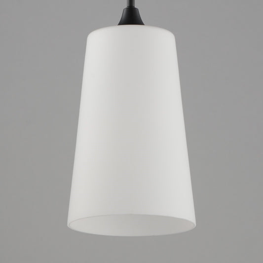 Maxim Lighting Hudson 1Lt 14.5" Single Pendant, Black/Satin White